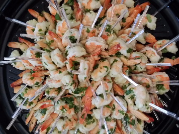 cilantro shrimp platter
